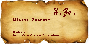 Wieszt Zsanett névjegykártya